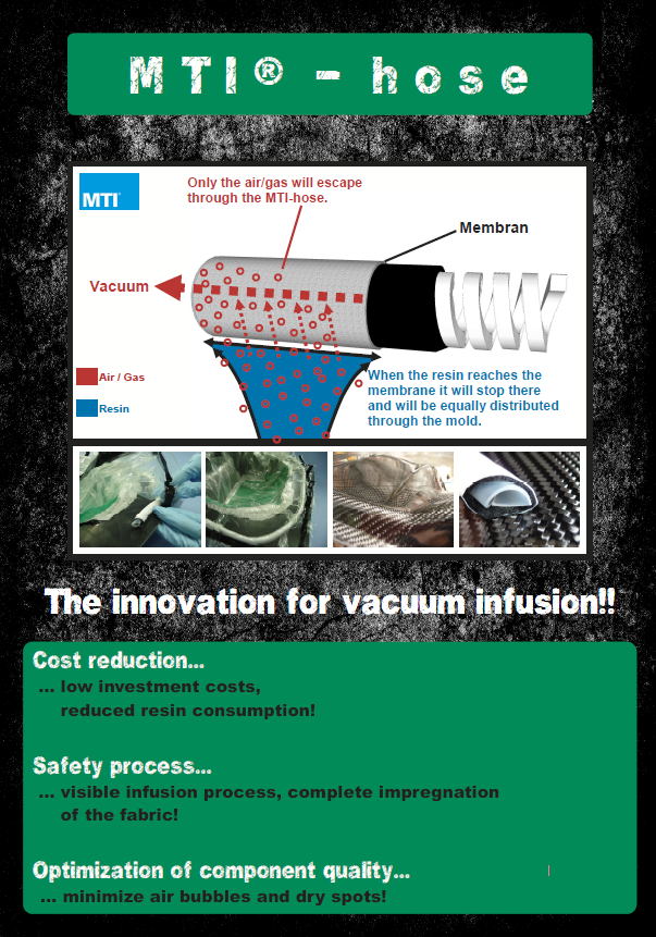 MTI hose for vacuum infusion
